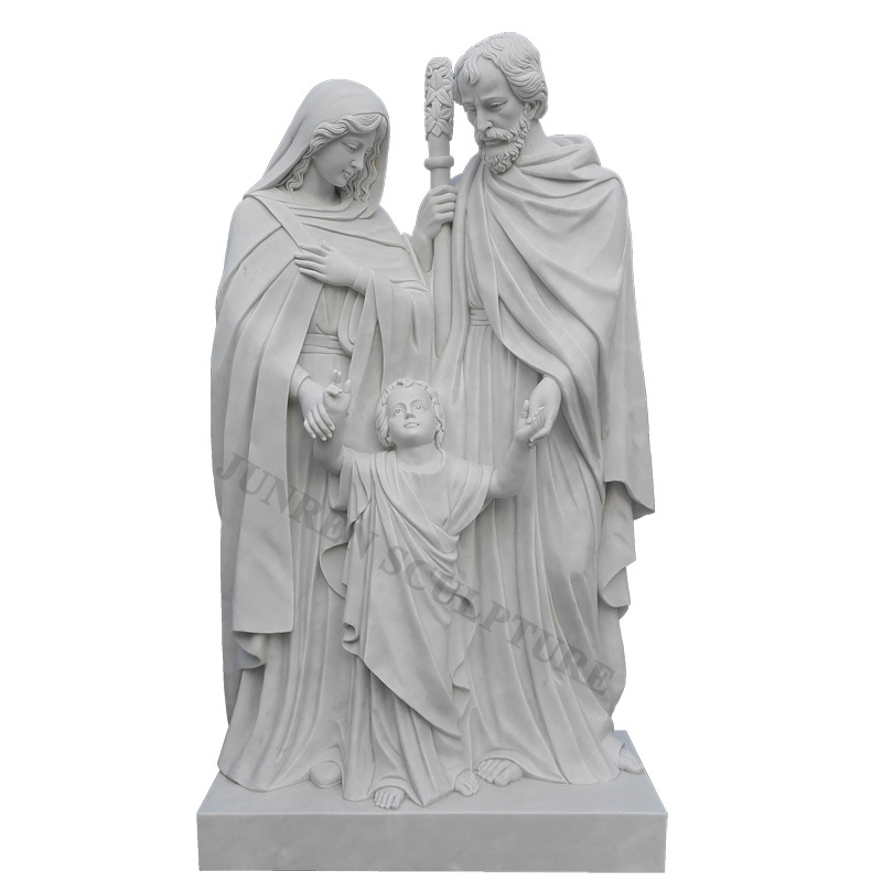 Life Size White Marble Jesus Christ Statue/Mary Statue