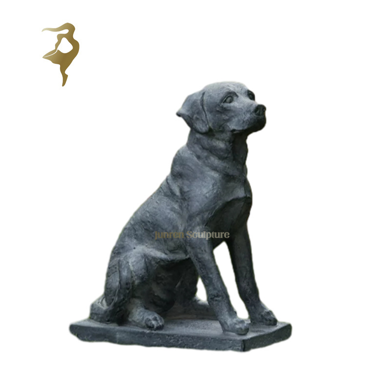 Wholesale metal bronze sculpture dog figurine french bulldog statues