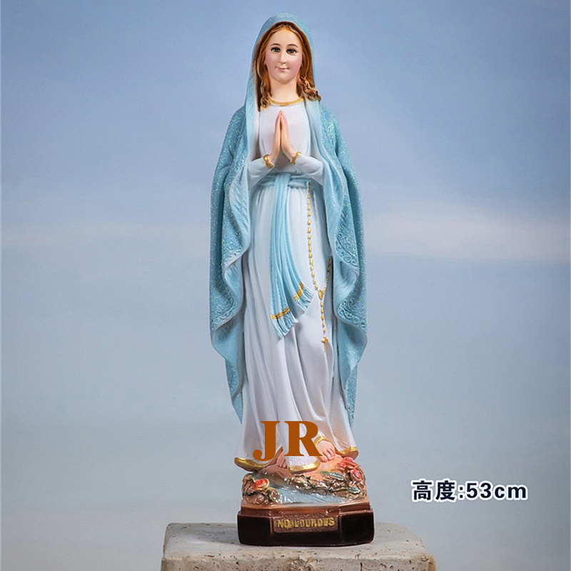 Customized Church decoration indoor life size catholic religious statues resin Virgin Mary statue wholesale