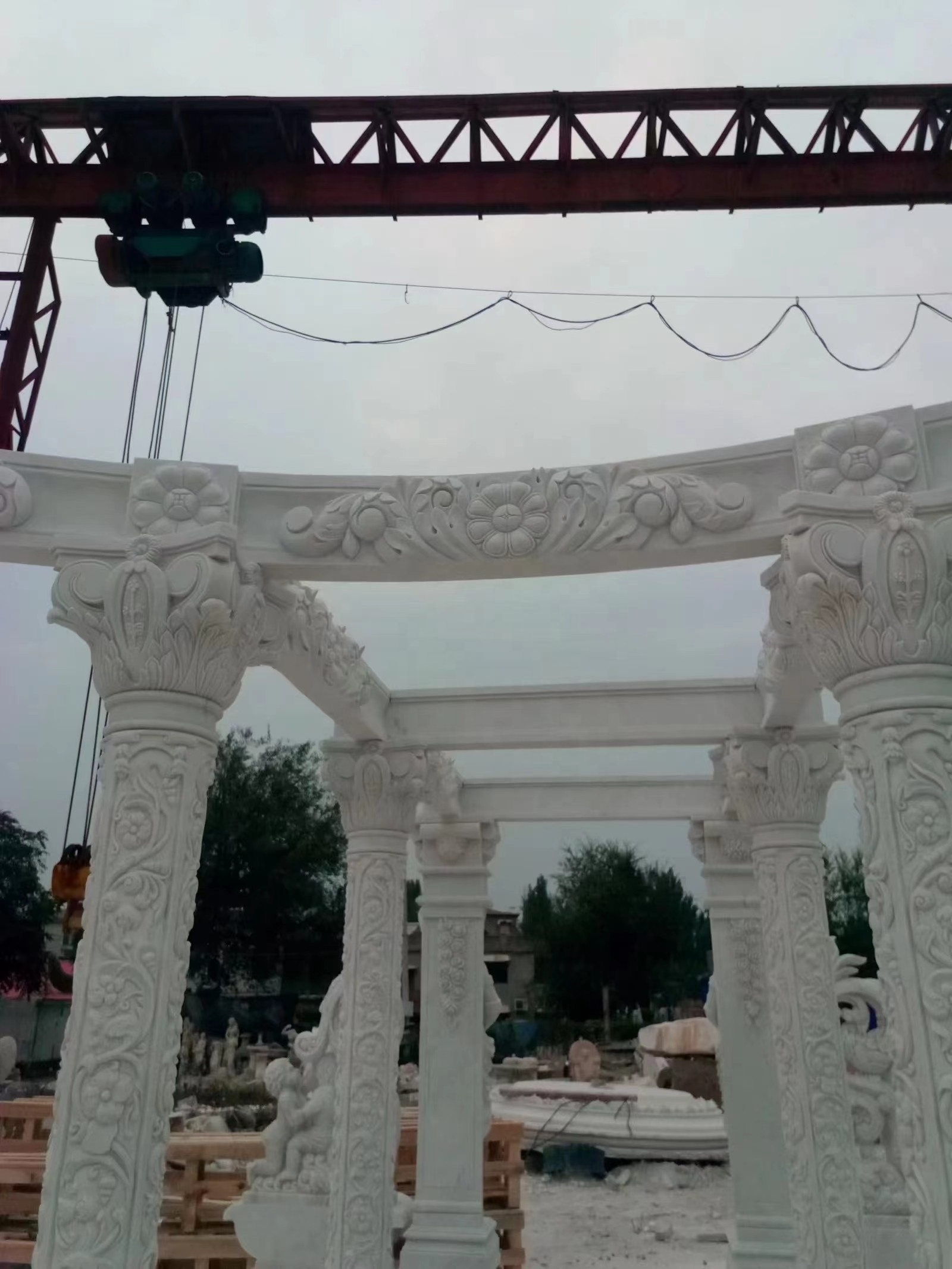 Outdoor Garden Pavilion Marble Gazebo