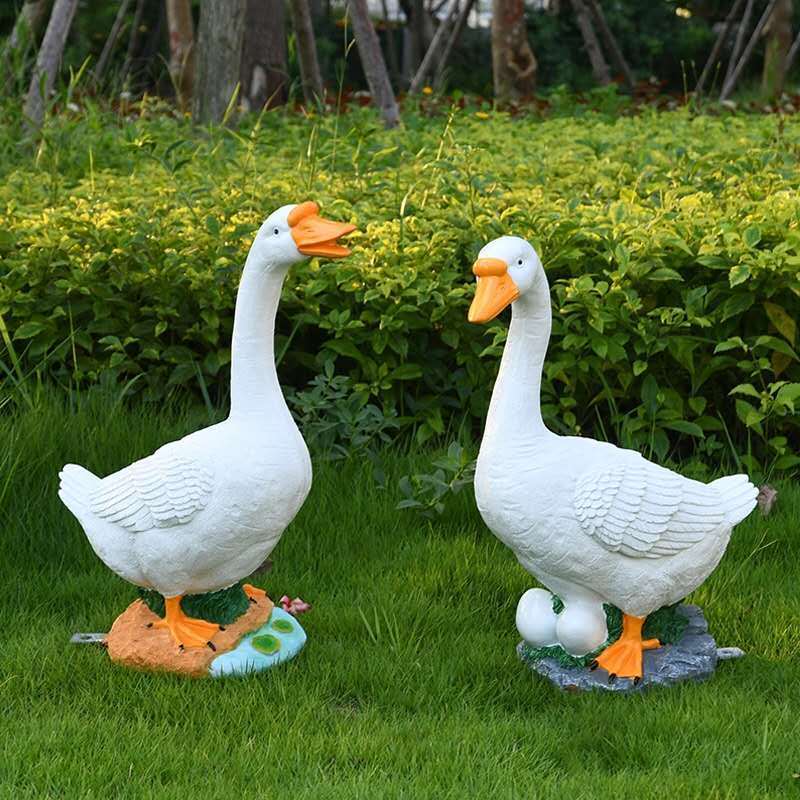 Shengye Outdoor garden forest landscape simulation animal goose duck garden villa decoration fiberglass sculpture decoration