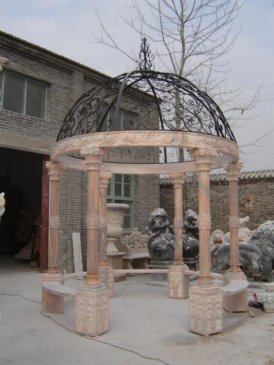 Outdoor gardens can be customized in various styles, gazebo, natural stone, marble and beautiful pattern sculpture.