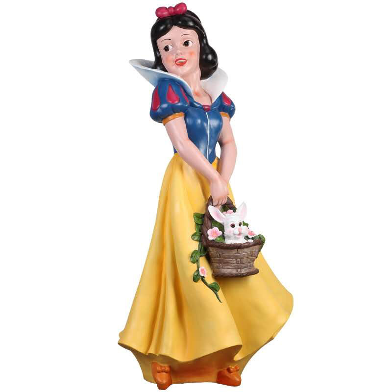 Shengye High-quality resin sculpture, life-size figure statue, fiberglass snow white and seven dwarfs outdoor decoration