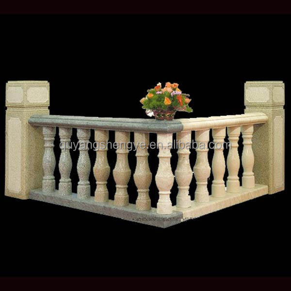 Stone handrail indoor decorative railing modern stair rail