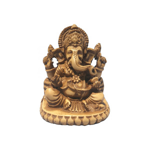 High Quality Resin Small Indian Elephant God Religious Decorative Indian Goddess Souvenir Ganesha Elephant Statue