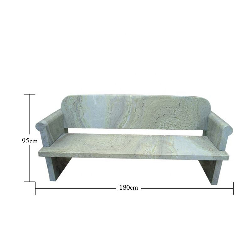 Popular Design patio benches Outdoor Natural Garden Stone Carving white marble Bench Indoor work bench sculpture