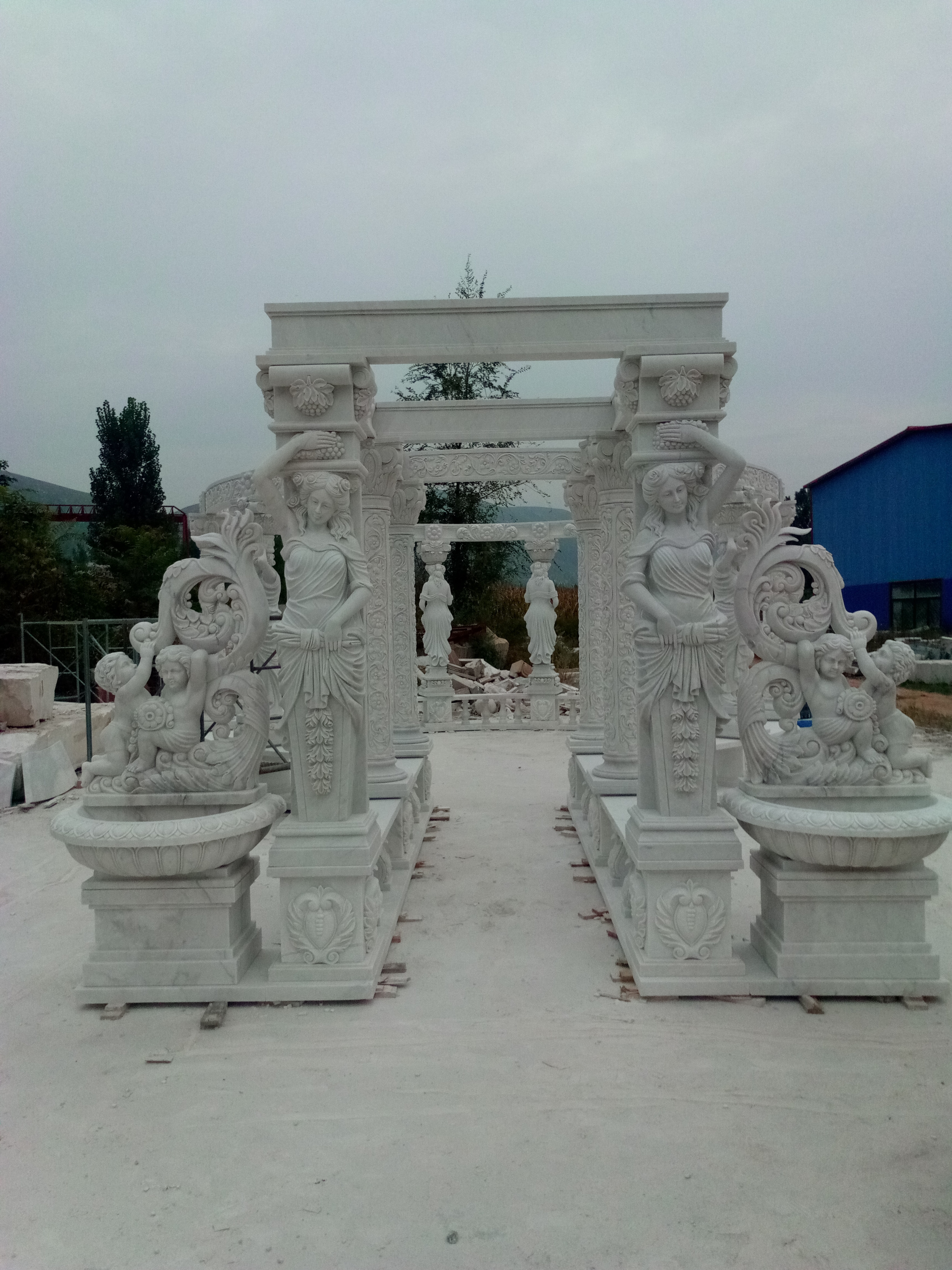 Outdoor Garden Pavilion Marble Gazebo