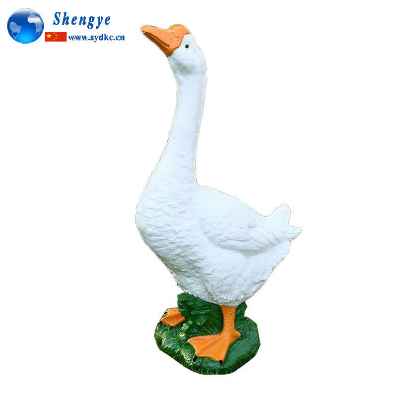 Shengye Outdoor garden forest landscape simulation animal goose duck garden villa decoration fiberglass sculpture decoration