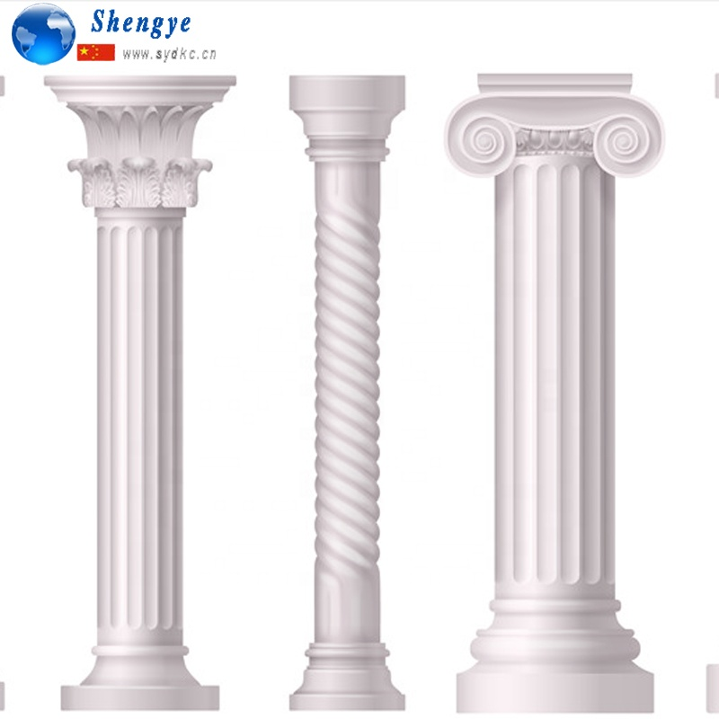 Shengye European Style Marble Granite Column And Pillar Design With Hot Sale