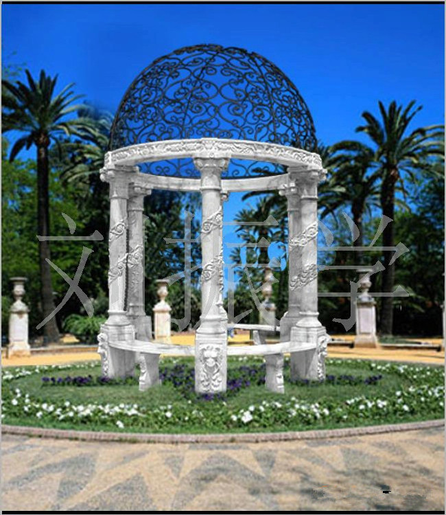 Outdoor gardens can be customized in various styles, gazebo, natural stone, marble and beautiful pattern sculpture.