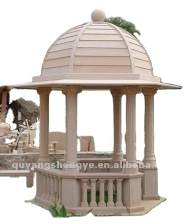 Outdoor gardens can be customized in various styles, gazebo, natural stone, marble and beautiful pattern sculpture.