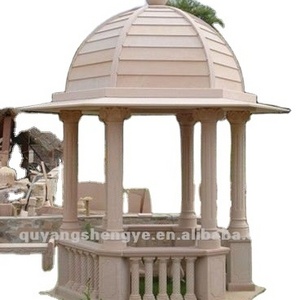 Outdoor gardens can be customized in various styles, gazebo, natural stone, marble and beautiful pattern sculpture.