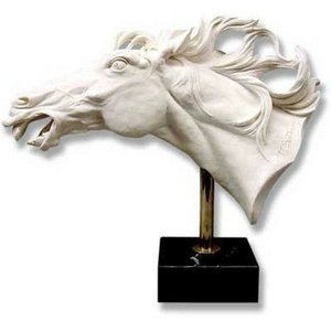 Indoor animal decorative ornaments A variety of materials carefully carved Garden Horse Animal Head Busts Art Sculptures