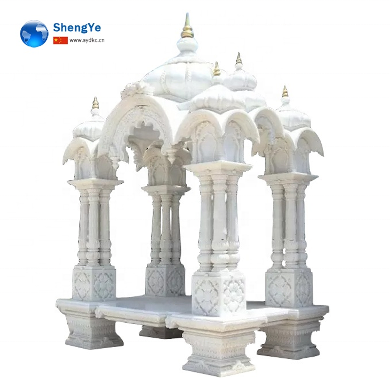 Shengye large church decorative niche hand-carved indoor white marble religious altar church temple decoration