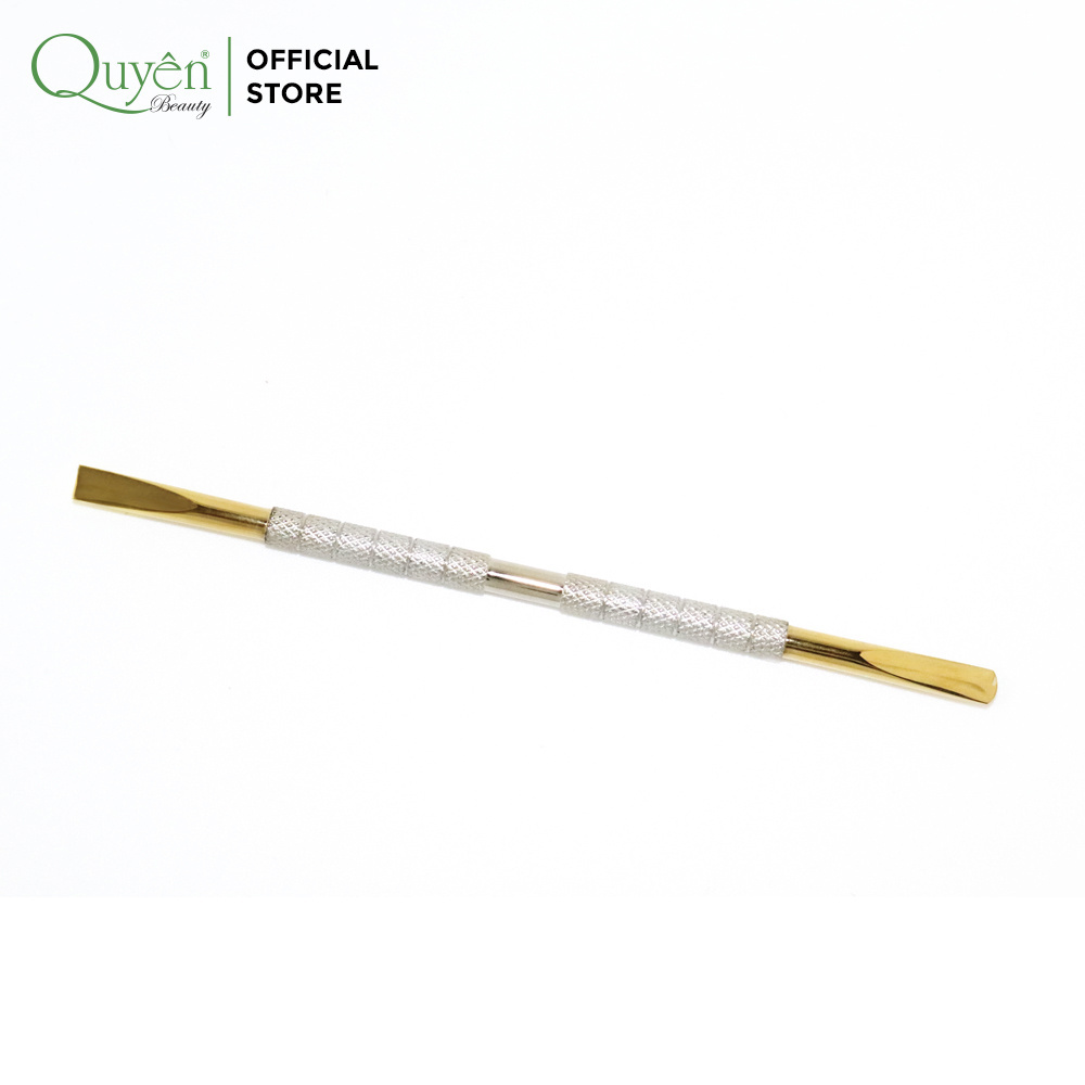 Quyen Beauty S-505 Professional Stainless Steel Cuticle Pusher Cleaner for Manicure and Pedicure Nail Care Supplies