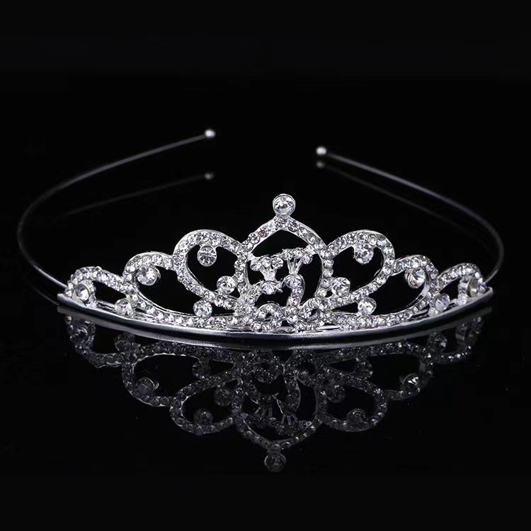 Crystal Flower Pageant Tiaras Party Custom Headpieces Head Birthday Kids Crown cheap beauty pageant tiara