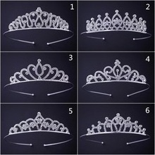 Crystal Flower Pageant Tiaras Party Custom Headpieces Head Birthday Kids Crown cheap beauty pageant tiara