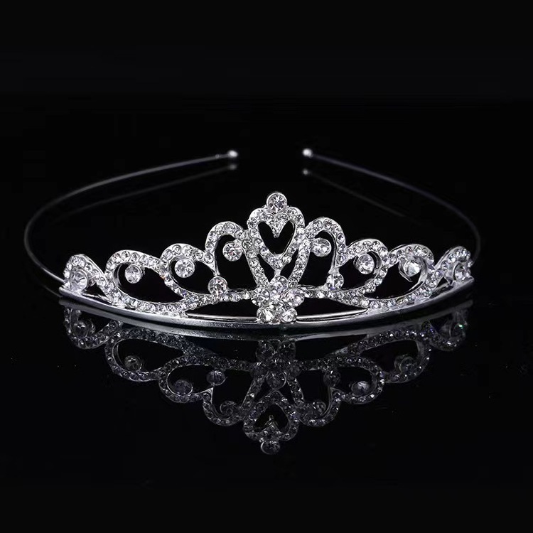 Crystal Flower Pageant Tiaras Party Custom Headpieces Head Birthday Kids Crown cheap beauty pageant tiara