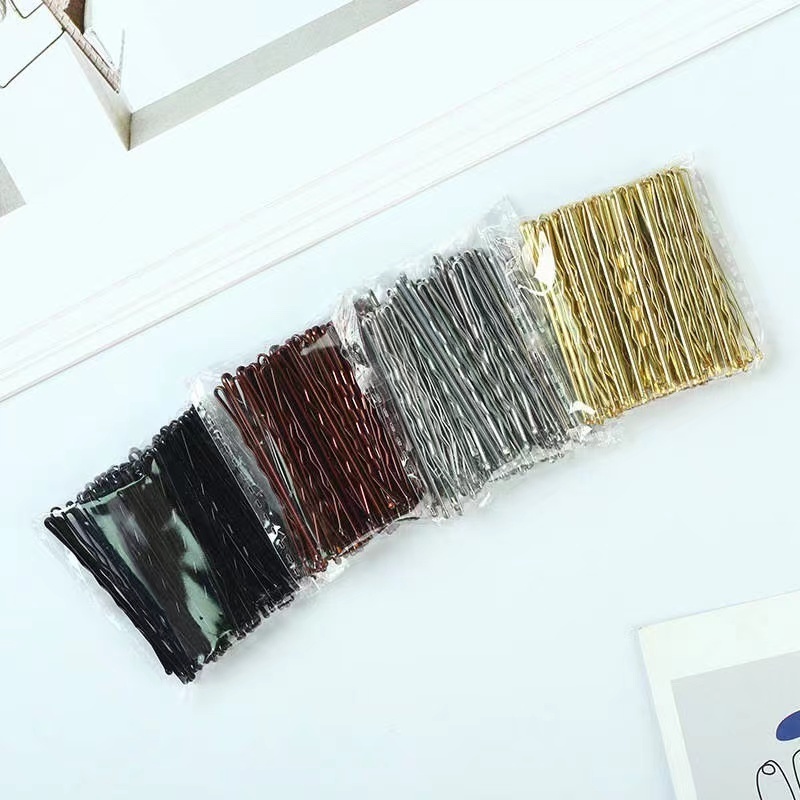 Wholesale bobby pins black bobby pins for hairs team bride hair clips u-shaped bun hair pins