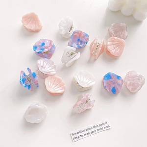 Cute mini sea shell claw clip kids  Mini Seashells Hair Clip Sweet Hair Accessories For Women