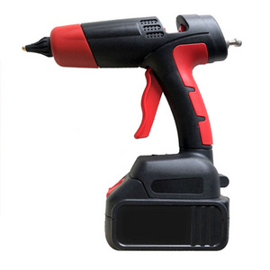 OEM Cheap Power Tool  100W Electric Rechargeable Lithium Cordless Hot Melt Glue Gun