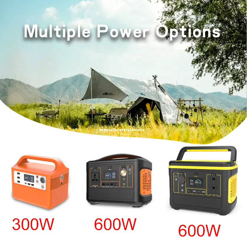 153600mAh 600W Solar Portable Power Station 110V/220V AC Portable Engergy with USB Lithium Battery Solar Generator