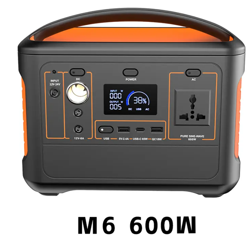 153600mAh 600W Solar Portable Power Station 110V/220V AC Portable Engergy with USB Lithium Battery Solar Generator