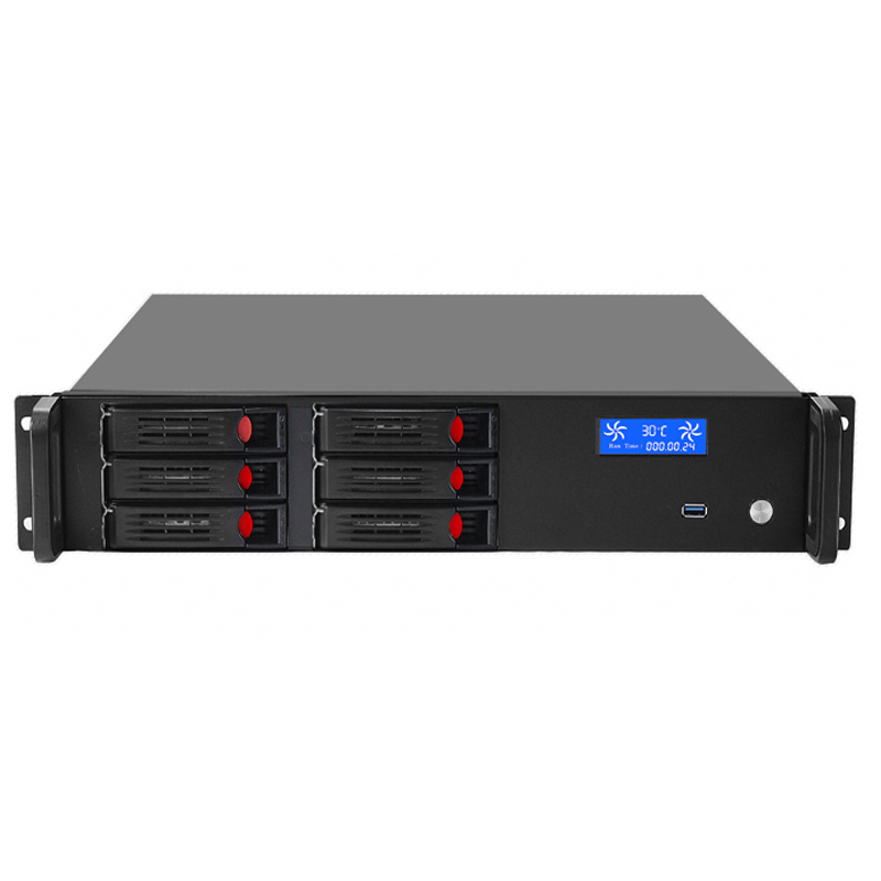 HTPC 19 inch 2u 6 bay server chassis rackmount industrial pc computer server case with 7 PCIE slots