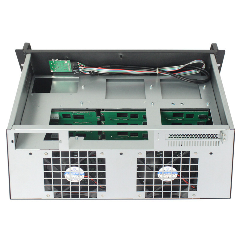 IPFS 12 bay nas server case for network storage hotswappable 19 inch industrial 4u pc chassis with 3.5