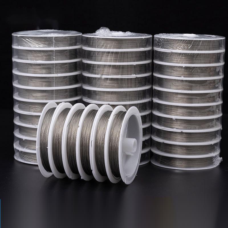 0.3/0.45/0.5/0.6mm Resistant Strong Line Stainless Steel Wire  Fishing Thread String Tiger Tail Beading Wire For Jewelry Making