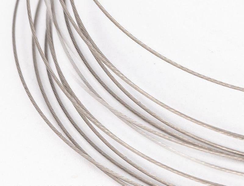 0.3/0.45/0.5/0.6mm Resistant Strong Line Stainless Steel Wire  Fishing Thread String Tiger Tail Beading Wire For Jewelry Making