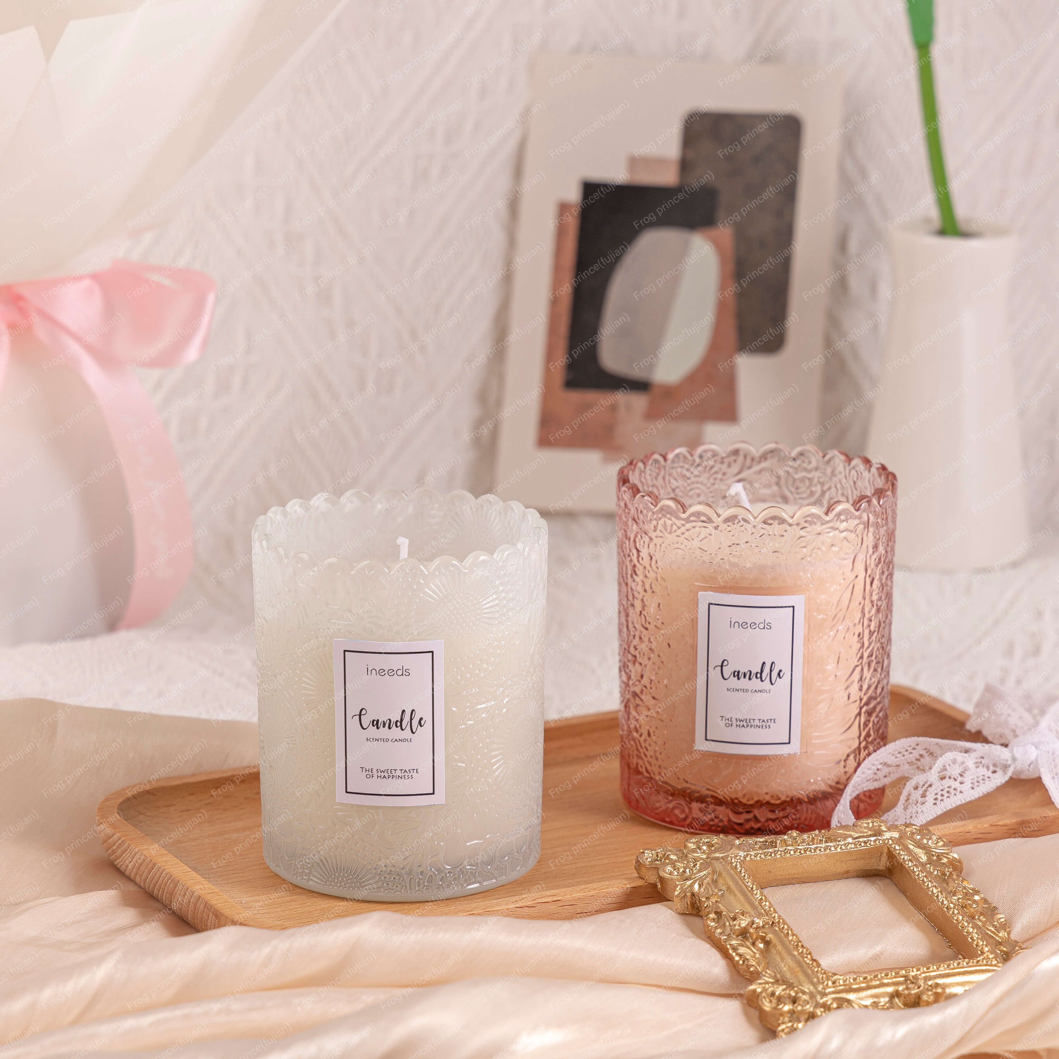 Customized 180g Room Use Soy Wax Novelty Aromatherapy Scented Candle in Glass Jar