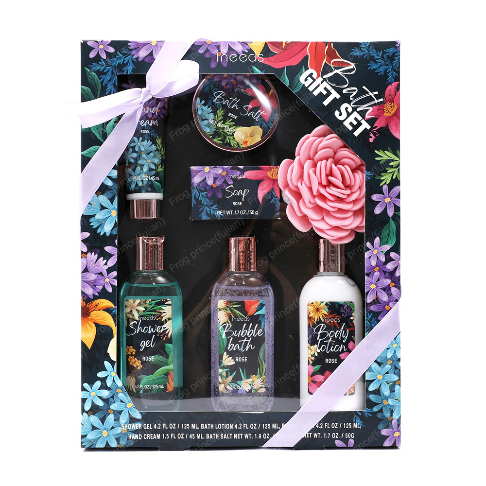 Bath And Body Gift Set Christmas Birthday Holiday Women Gift Body Lotion Shower Gel Bubble Bath SPA Set