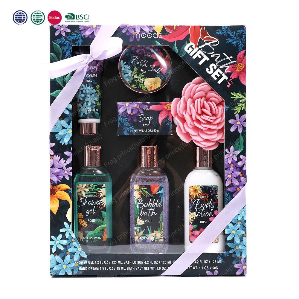 Bath And Body Gift Set Christmas Birthday Holiday Women Gift Body Lotion Shower Gel Bubble Bath SPA Set