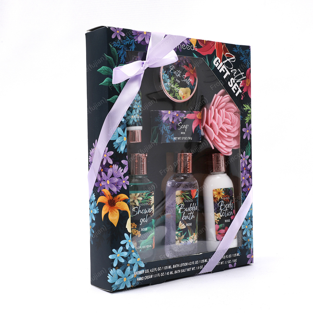 Bath And Body Gift Set Christmas Birthday Holiday Women Gift Body Lotion Shower Gel Bubble Bath SPA Set