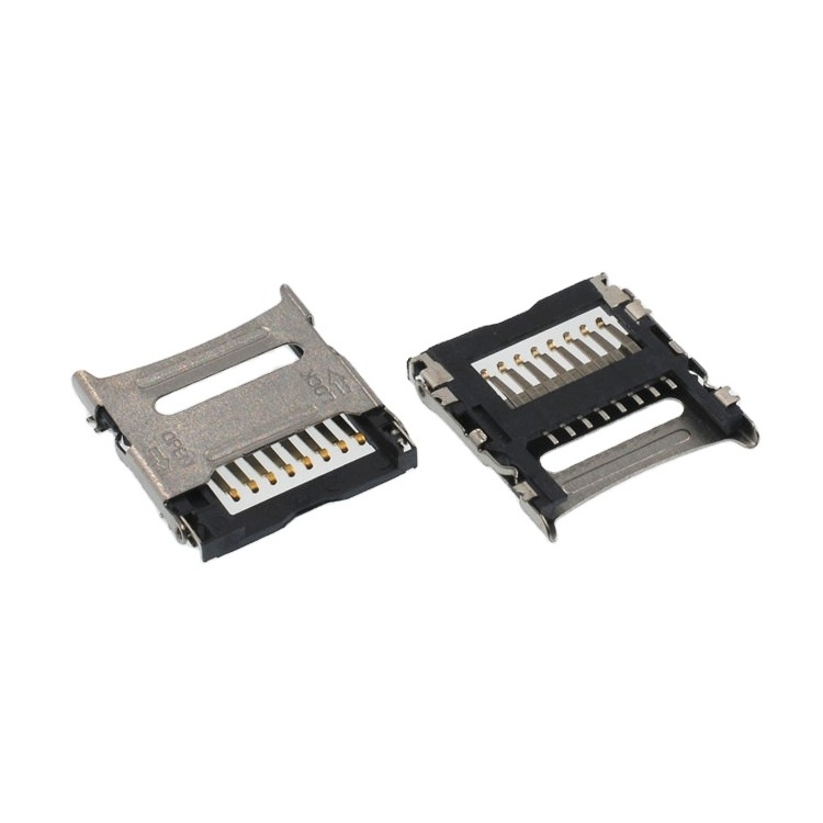 TF/ Micro SD Flip SMT T-flash Type Internal welding 8P H1.5 H1.8 Card Socket Connector