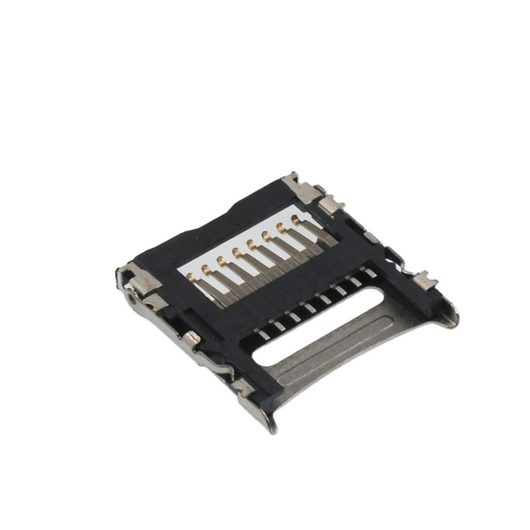 TF/ Micro SD Flip SMT T-flash Type Internal welding 8P H1.5 H1.8 Card Socket Connector