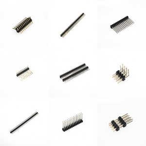 Pin Header 1mm 2mm 1.27mm 1.0 1.27 2.0 2.54 Pitch Single Double Row Male Connector Pin Header Connector