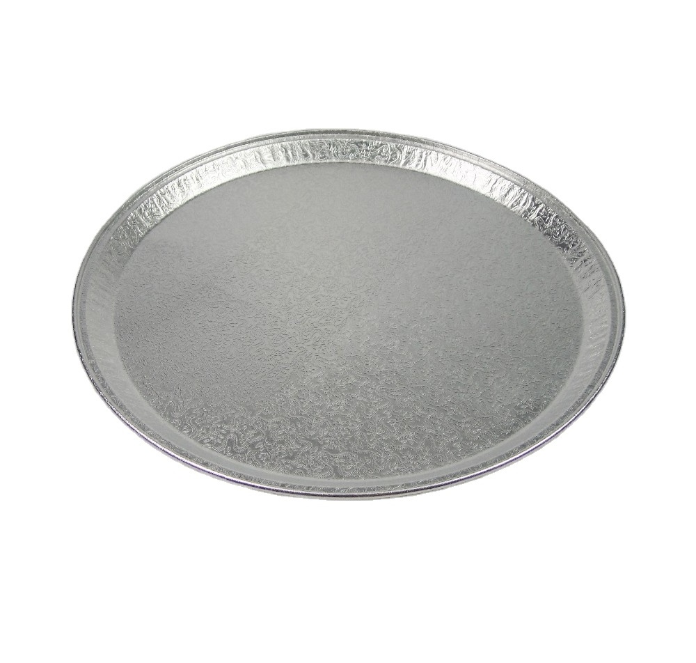 Food Grade Disposable Aluminium Food Plate / Aluminium Foil Cake Mould