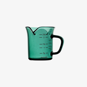 Green Heat Resistant Factory Direct Turquoise Measuring Cups 70ml Double Spout Coffee Cup Milk Latte Maker Set