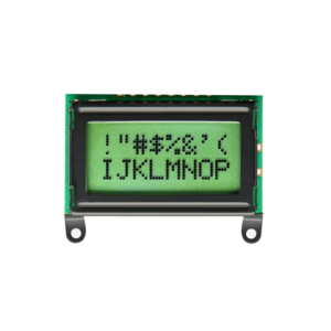 mono character lcd module 16 pin 8-bit parallel interface 8x2 micro lcd display