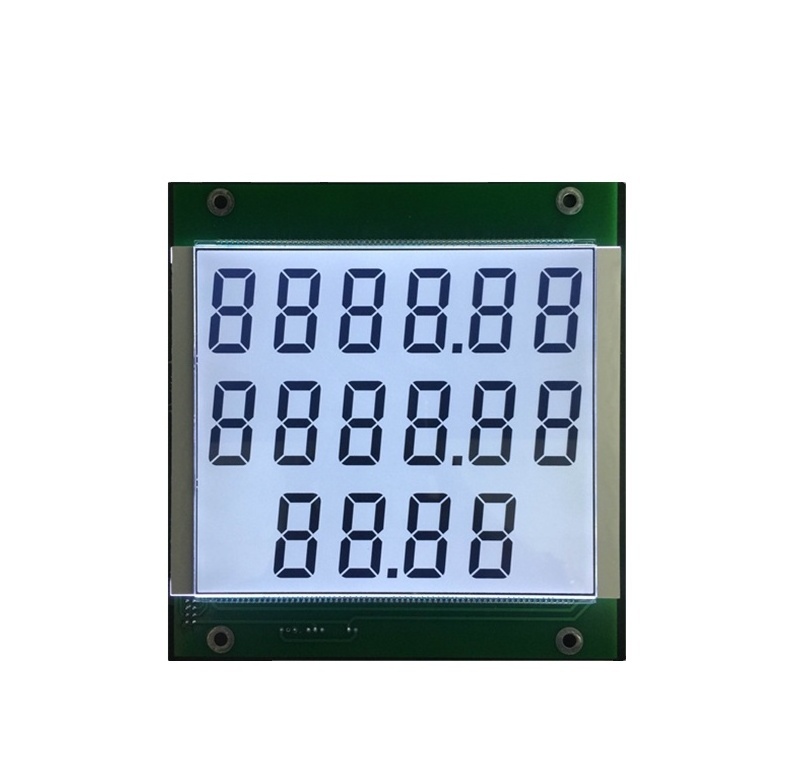 Cheap price custom segment lcd display segment displays screen HTN Positive 5V no controller no backlight 7 segment lcd display