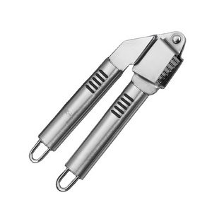 Stainless steel Hand Squeeze Garlic Press Ginger Crusher Masher Kitchen Tool