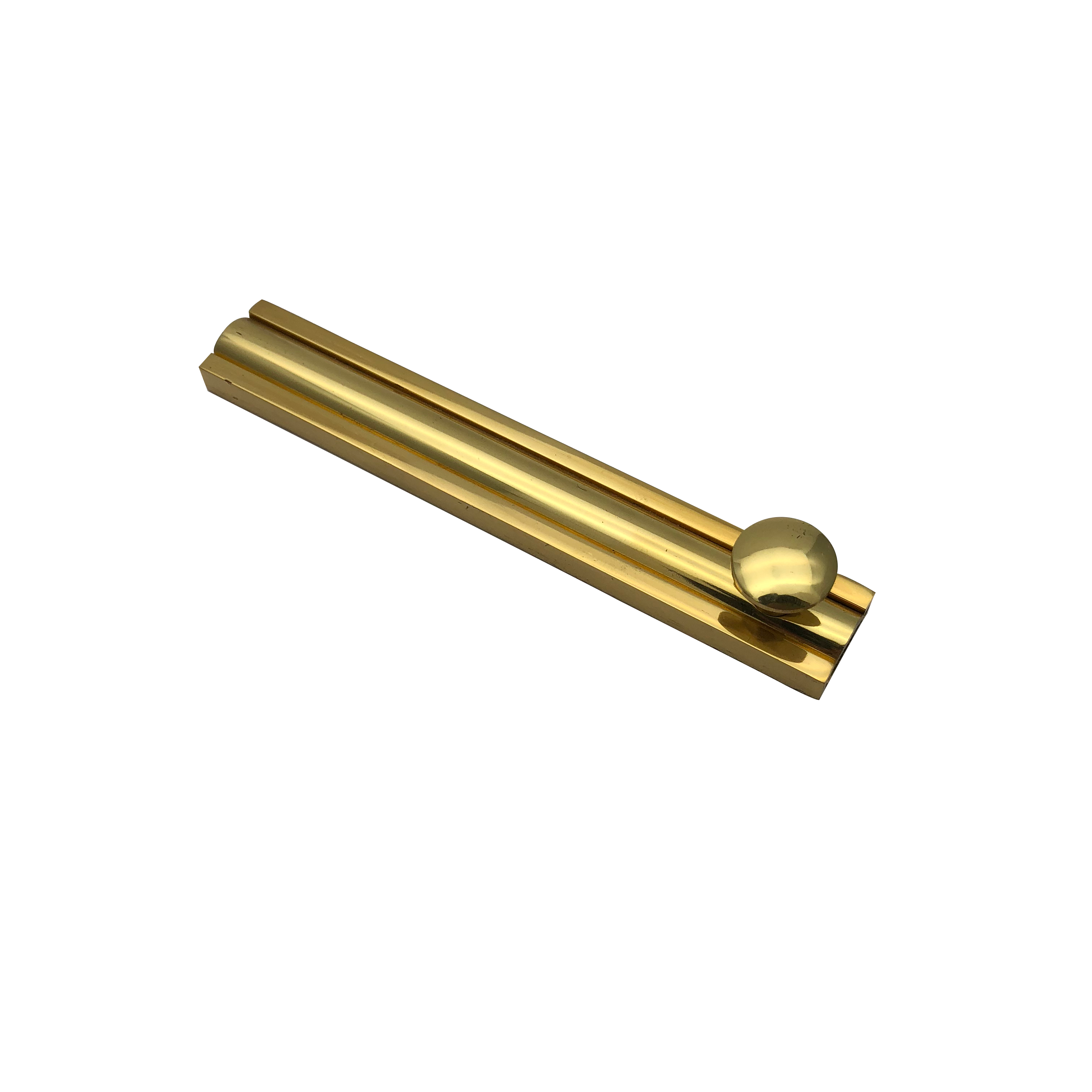 Brass door bolt heavy duty glide slide surface cupboard lock