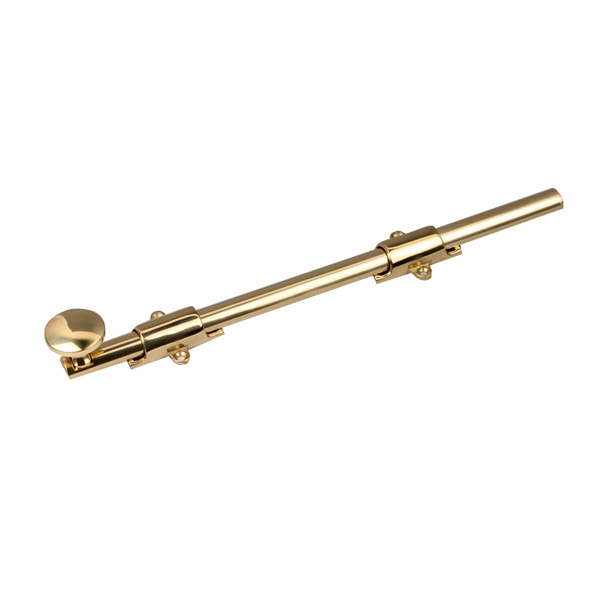 Polished brass heavy duty surface slide shoot door bolts