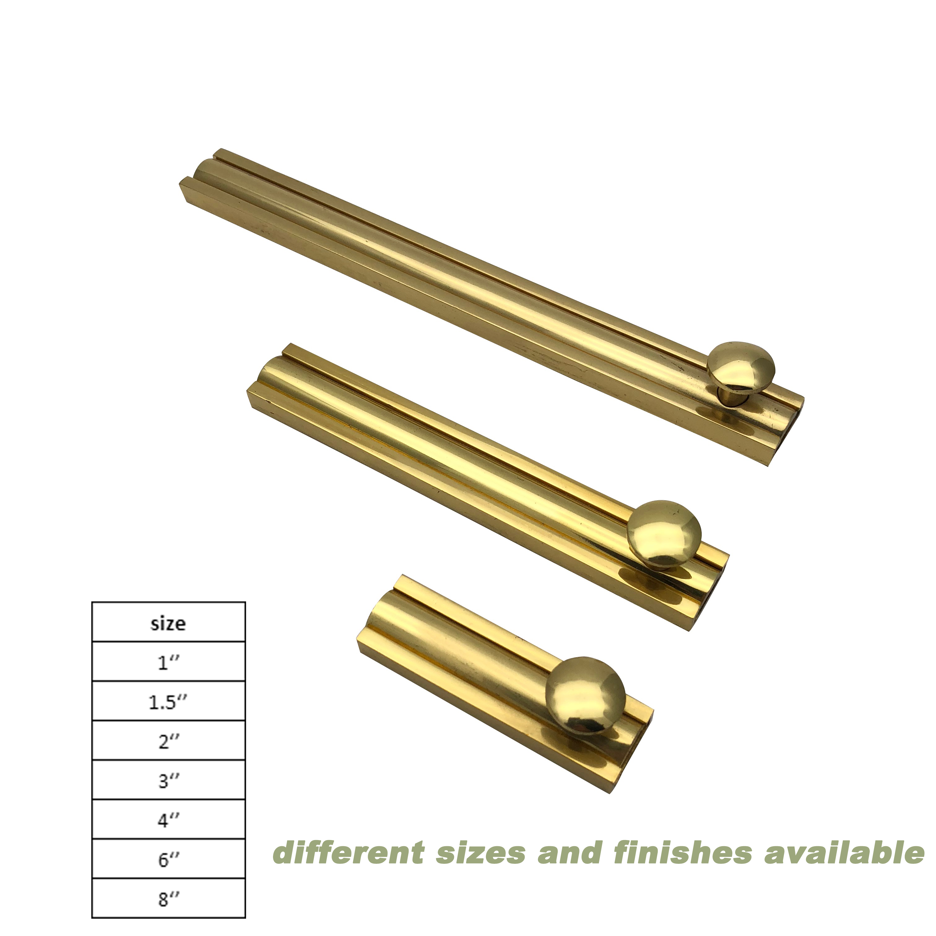 Brass door flush bolt solid brass flush safety door catch latch door lock bolt cabinet cupboard surface high quality hardware