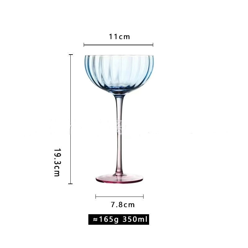 Round Goblet Martini Wine Glass Bar Glassware Cocktail Glasses 350ml Apple Christmas DHL  Vintage Luxury Martini Glass