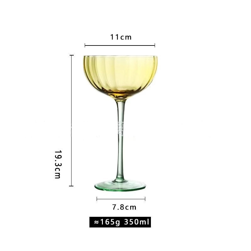 Round Goblet Martini Wine Glass Bar Glassware Cocktail Glasses 350ml Apple Christmas DHL  Vintage Luxury Martini Glass