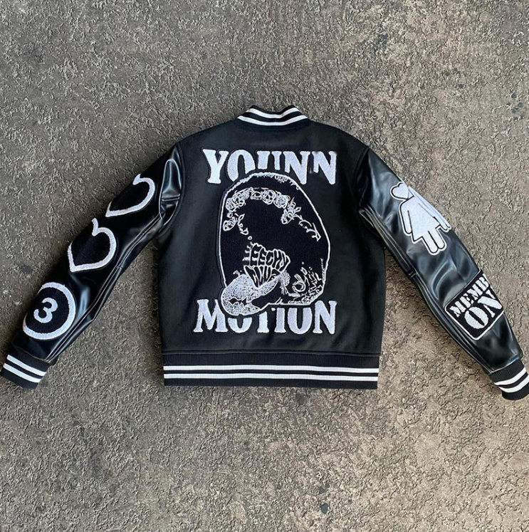 Custom Embroidered Patch Vintage Letterman Varsity Jacket Wholesale High Quality Pu Leather Sleeves Varsity Baseball Jacket