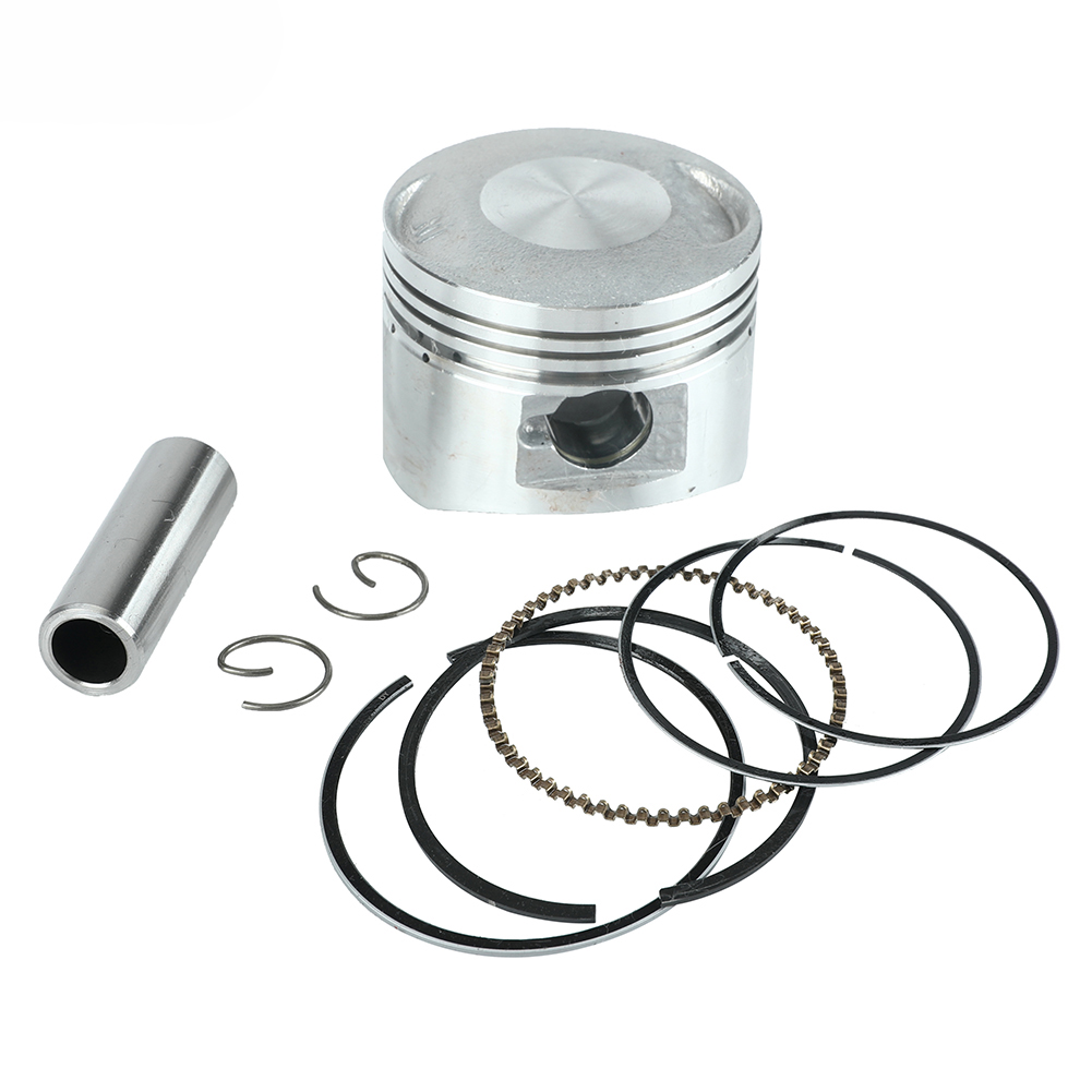 Motorcycle 52.4mm Piston 14mm Pin Piston Set For 125cc Air Oil Cooling Horizontal Engines